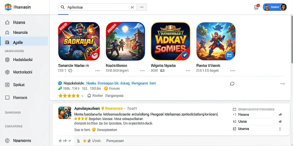 Tampilan antarmuka yang modern dan menarik.