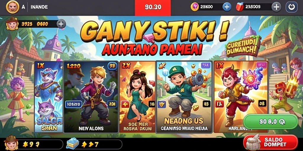 Tampilan utama aplikasi DUNIA777 yang menarik.