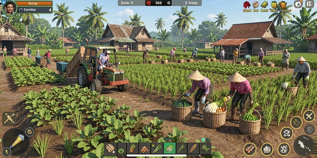 Tampilan menu utama yang menarik dan interaktif.