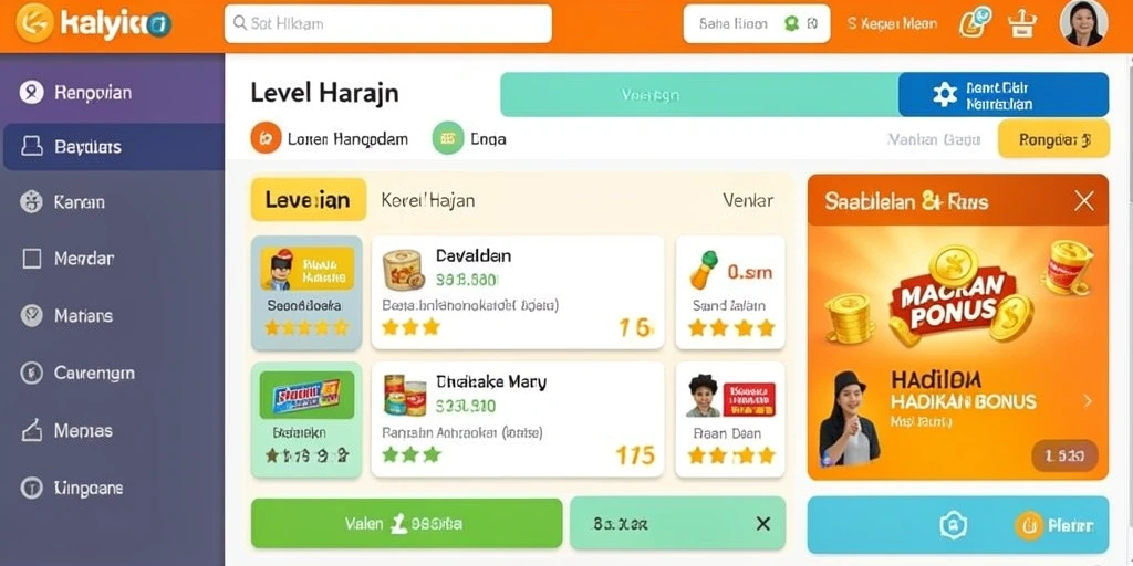 Antarmuka pengguna yang ramah dan menarik.