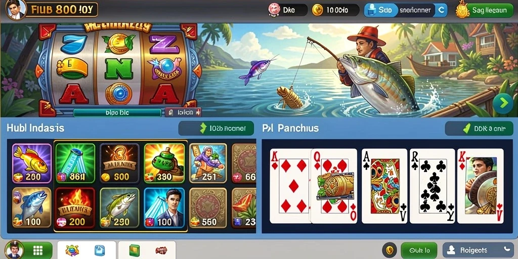 Tampilan menu utama yang informatif dan menarik.