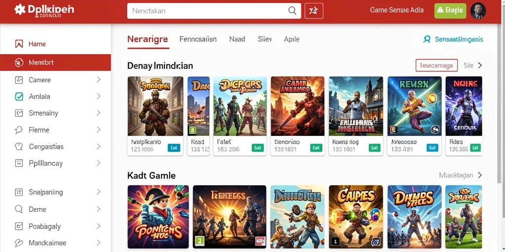 Tampilan grafis yang memukau dari gameplay.