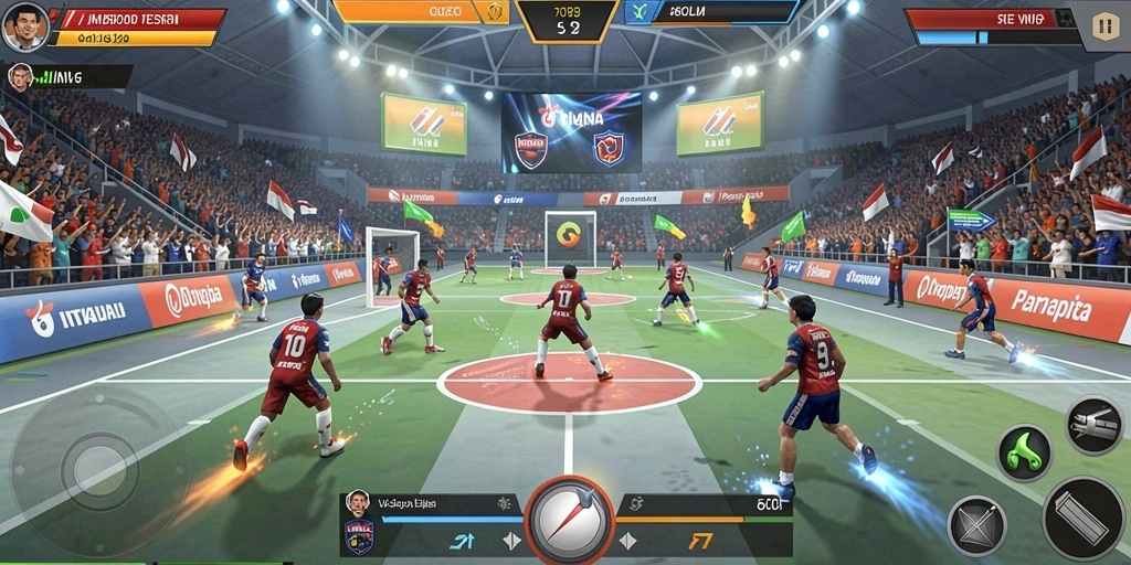 Tampilan permainan slot yang menarik dan berwarna-warni.